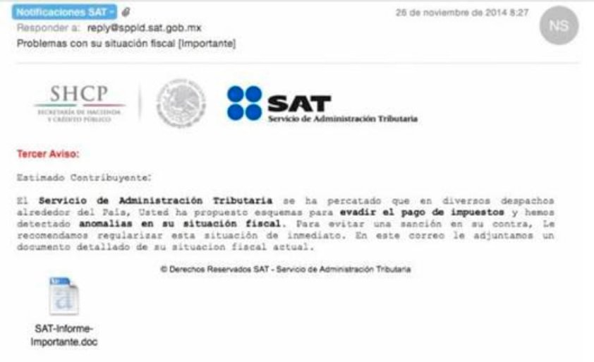 Sat Lanza Alerta Por Correos Electrónicos Apócrifos Punto Por Punto 7397