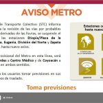 Aviso METRO- Línea 3